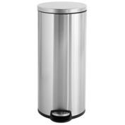 Squared Away&trade; Stainless Steel 30-Liter Round Step-On Trash Can