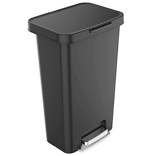 45L Plastic Recycling Recycle Bins Touch Top Bin Kitchen Waste Dustbin Rectangle 