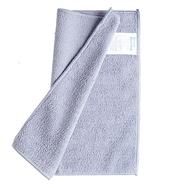 Simply Essential&trade; 10-Pack Microfiber Cloth in Black/Blue. View a larger version of this product image.