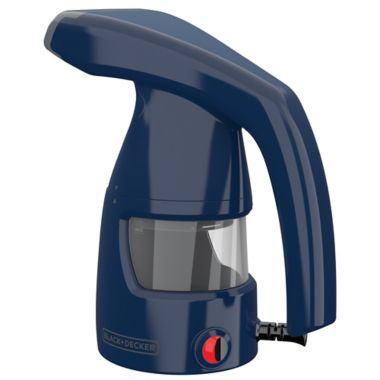 Black & Decker&trade; HGS011S Easy Garment Steamer in Navy. View a larger version of this product image.
