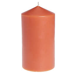 Harvest Unscented Large Pillar Candle in Orange