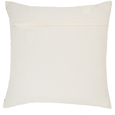 Bee &amp; Willow&trade; Triple Fern Embroidered Square Throw Pillow in Coconut Milk/Grey. View a larger version of this product image.