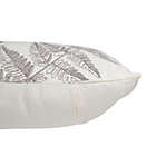 Alternate image 2 for Bee &amp; Willow&trade; Triple Fern Embroidered Square Throw Pillow in Coconut Milk/Grey