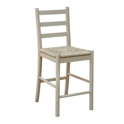 Bee &amp; Willow&trade; Wood and Seagrass Stool in White Wash