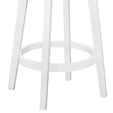Bee &amp; Willow&trade; Ladder Back Swivel Counter Stool in White. View a larger version of this product image.