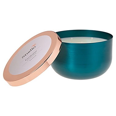 Studio 3B&trade; Eucalyptus 18 oz. Metal Bowl Candle. View a larger version of this product image.