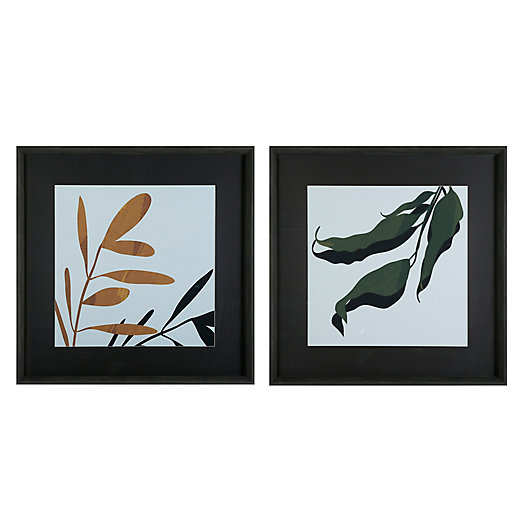 Alternate image 1 for Studio 3B™ Contrast Botanical 30-Inch x 30-Inch Framed Art Prints (Set of 2)