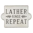 Alternate image 0 for Bee &amp; Willow&trade; "Lather-Rinse-Repeat" Metal Wall Art in Black/White