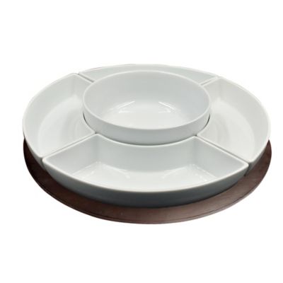 Our Table&trade; Hayden 6-Piece Multipurpose Server Tray in White