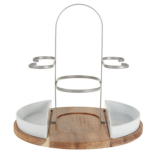 Alternate image 1 for Our Table™ Hayden Wine & Cheese Caddy in White