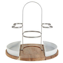 Our Table™ Hayden Wine & Cheese Caddy in White