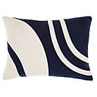Alternate image 0 for Studio 3B&trade; Abstract Wave Oblong Throw Pillow in Natural/Navy