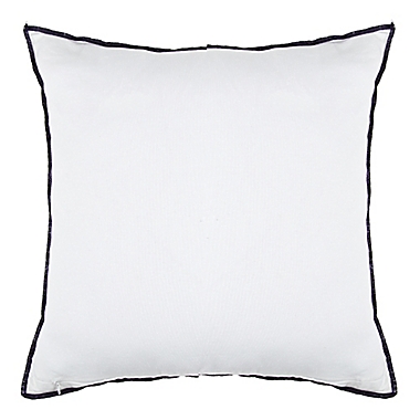 Studio 3B&trade; Velvet Colorblock Square Throw Pillow in Natural/Navy. View a larger version of this product image.