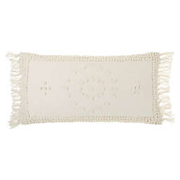 Bee & Willow™ Tufted Dot Oblong Throw Pillow in Coconut Milk