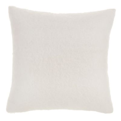 Nestwell&trade; Faux Mohair Square Throw Pillow in Coconut Milk