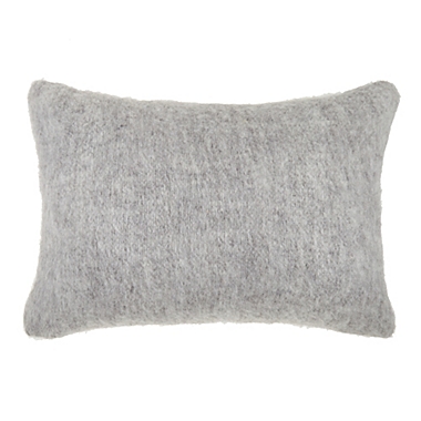 Nestwell&trade; Faux Mohair Lumbar Throw Pillow in Grey Melange. View a larger version of this product image.