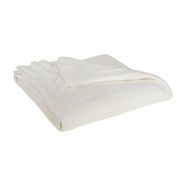 Nestwell&trade; Faux Mohair Throw Blanket in Coconut Milk. View a larger version of this product image.