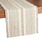 Alternate image 0 for Our Table&trade; Tonal Textured Stripe 72-Inch Table Runner in Natural/Black