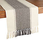 Alternate image 0 for Our Table&trade; Woven Chevron 72-Inch Table Runner in Charcoal