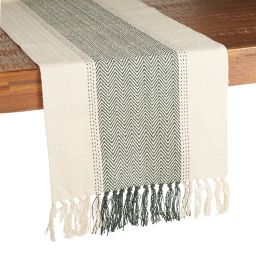 Our Table™ Woven Chevron Table Runner in Green