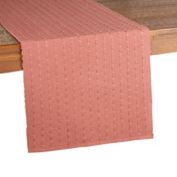 Our Table&trade; Textured Stitch Table Runner in Cedar Wood