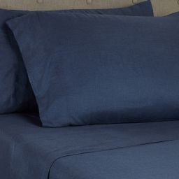 Nestwell™ Soft and Cozy Standard/Queen Pillowcases in Navy Heather (Set of 2)