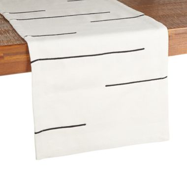 Studio 3B&trade; Stitched Lines Table Linen Collection. View a larger version of this product image.