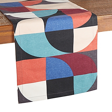 Studio 3B&trade; Color Block Geometric 90-Inch Table Runner. View a larger version of this product image.
