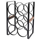Alternate image 0 for Our Table&trade; 6-Bottle Wood and Metal Wine Rack in Black