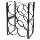 Alternate image 0 for Our Table&trade; 6-Bottle Wood and Metal Wine Rack in Black