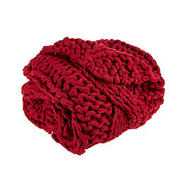 Bee & Willow™ Chunk Knit Throw Blanket in Red