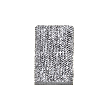 Haven&trade; Heathered Pebble Organic Cotton Hand Towel in Granite Grey. View a larger version of this product image.
