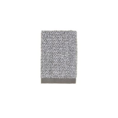 Haven&trade; Heathered Pebble Organic Cotton Washcloth in Granite Grey