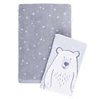 Alternate image 0 for Marmalade&trade; Polar Bear 2-Piece Towel Set in Grey/Snow
