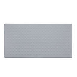 Simply Essential™ 36" x 18" Microban® Shower Mat in Grey