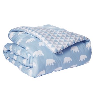 Marmalade&trade; Polar Bear 5-Piece Reversible Twin Comforter Set in Blue/White. View a larger version of this product image.