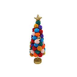 H for Happy™ Small Tabletop Christmas Tree with Pom Poms