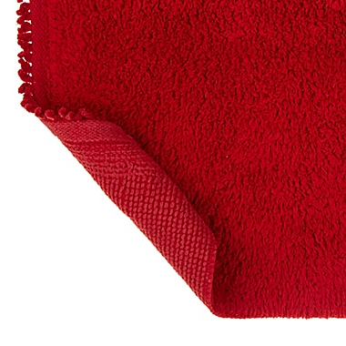 Bee &amp; Willow&trade; 20&quot; x 30&quot; Chenille Christmas Bath Rug in Red. View a larger version of this product image.