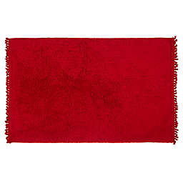Bee & Willow™ 20" x 30" Chenille Christmas Bath Rug in Red