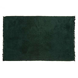 Bee & Willow™ 20" x 30" Chenille Christmas Bath Rug in Green
