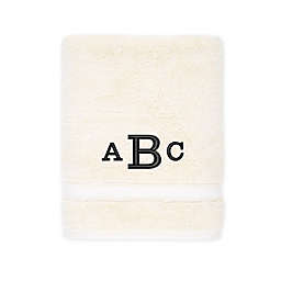 Nestwell™ Hygro Monogram Cotton Solid Bath Towel in Alabaster Yellow