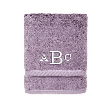 Nestwell&trade; Hygro Monogram Cotton Solid Bath Towel in Grey Ridge. View a larger version of this product image.