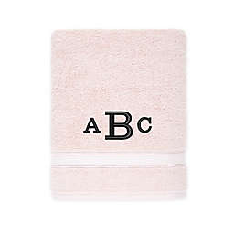 Nestwell™ Hygro Monogram Cotton Solid Bath Towel in Blush Peony