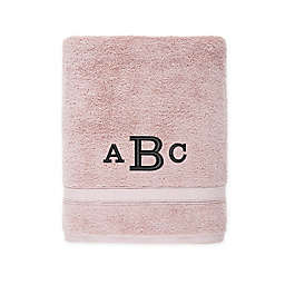 Nestwell™ Hygro Monogram Cotton Solid Bath Towel in Shadow Grey