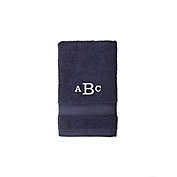 Nestwell&trade; Hygro Monogram Cotton Solid Hand Towel in New Blue