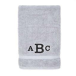 Nestwell™ Hygro Monogram Cotton Solid Bath Sheet in Chrome Grey