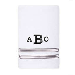 Nestwell™ Hygro Fashion Stripe Monogram Bath Sheet in Dapper Lilac
