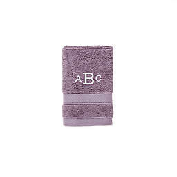 Nestwell™ Hygro Monogram Cotton Solid Washcloth in Purple Ridge