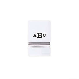 Nestwell™ Hygro Fashion Stripe Monogram Washcloth in Dapper Lilac