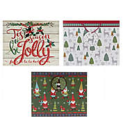 3-Pack Large Wide Gusset Holiday Gift Bags